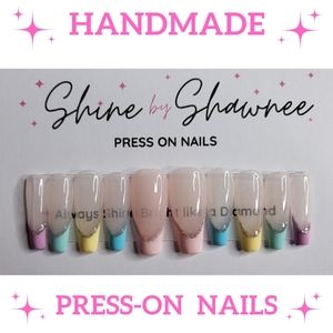 Handmade Luxury Press-On Nails | Sturdy & Reusable | SPRING FLING